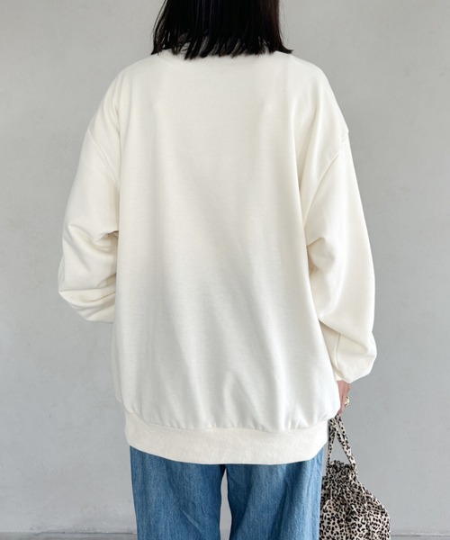 POLOCHAMPS(ポロチャンプス)の「【POLOCHAMPS/ポロチャンプス】 別注 ハーフジップ ワンポイント刺繍 スウェット(スウェット・レディース・グレー/ブラック/ベージュ/アイボリー・FREE)」の11枚目の写真