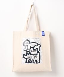 【 Keith Haring / キースへリング 】 アートプリント スクエア トート バッグ