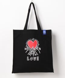 【 Keith Haring / キースへリング 】 アートプリント スクエア トート バッグ