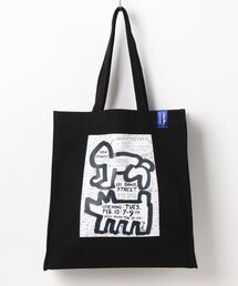 【 Keith Haring / キースへリング 】 アートプリント スクエア トート バッグ