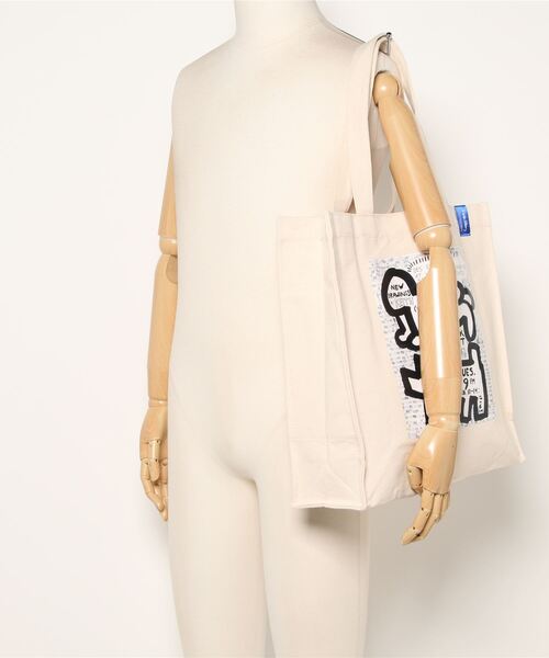 Keith Haring(キース・ヘリング)の「【 Keith Haring / キースへリング 】 アートプリント スクエア トート バッグ(トートバッグ・レディース・ブラック系2/ホワイト系2/ブラック系1/ホワイト系1・FREE)」の8枚目の写真