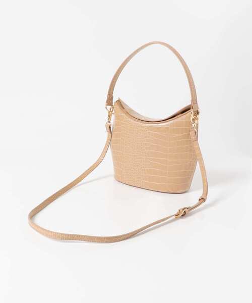 URBAN RESEARCH ROSSO WOMEN（アーバンリサーチ　ロッソ）の「クロコワンハンドルバッグ（ハンドバッグ・レディース・ベージュ/グレー系その他・-）」の9枚目の写真