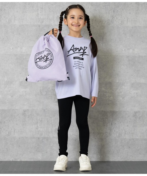 ANAP kids（アナップキッズ）の「お着替え3点SET（Tシャツ/カットソー・キッズ・ブラック/ラベンダー/ホワイト・110cm/100cm/130cm/120cm）」の8枚目の写真
