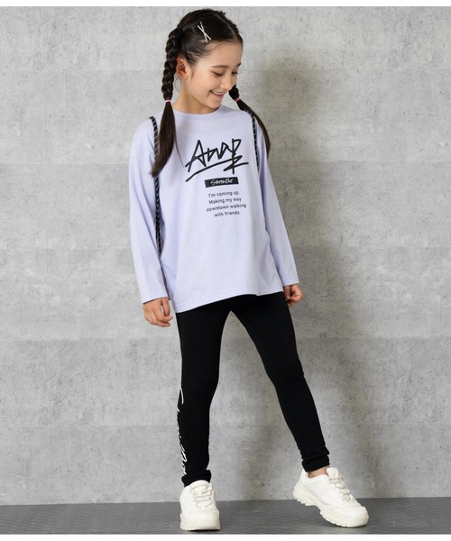 ANAP kids（アナップキッズ）の「お着替え3点SET（Tシャツ/カットソー・キッズ・ブラック/ラベンダー/ホワイト・110cm/100cm/130cm/120cm）」の4枚目の写真