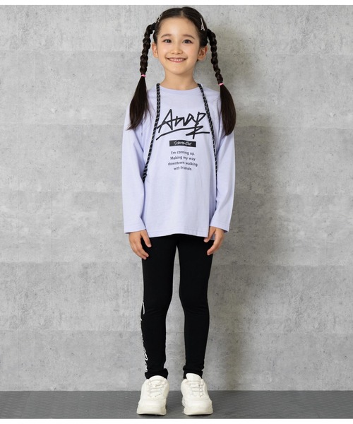 ANAP kids（アナップキッズ）の「お着替え3点SET（Tシャツ/カットソー・キッズ・ブラック/ラベンダー/ホワイト・110cm/100cm/130cm/120cm）」の7枚目の写真