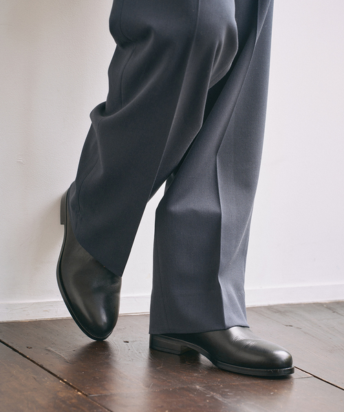 EDIFICE（エディフィス）の「E.フレンチ ツータック テーパードパンツ（スラックス・メンズ・ネイビー・48/46/44）」の3枚目の写真