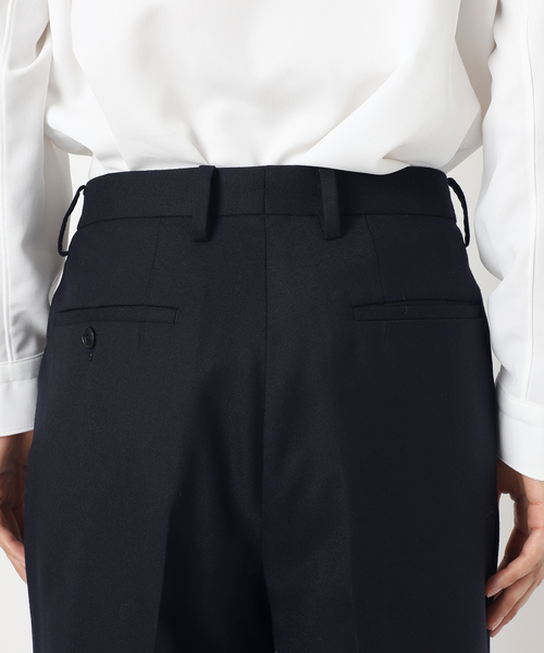 EDIFICE（エディフィス）の「E.フレンチ ツータック テーパードパンツ（スラックス・メンズ・ネイビー・48/46/44）」の12枚目の写真