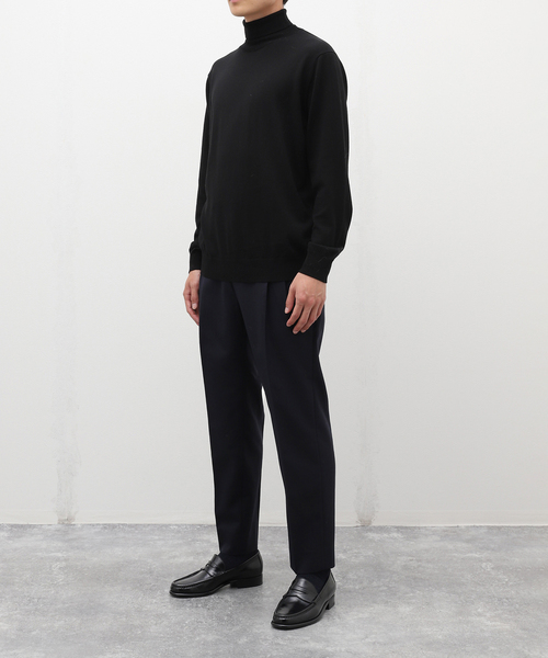 EDIFICE（エディフィス）の「E.フレンチ ツータック テーパードパンツ（スラックス・メンズ・ネイビー・48/46/44）」の18枚目の写真