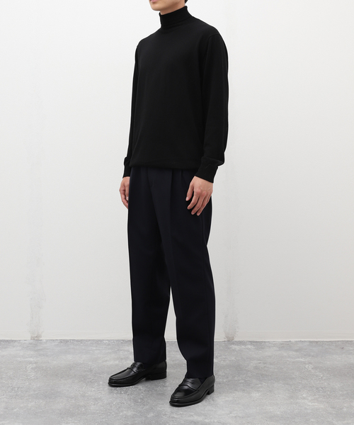 EDIFICE（エディフィス）の「E.フレンチ ツータック テーパードパンツ（スラックス・メンズ・ネイビー・48/46/44）」の19枚目の写真