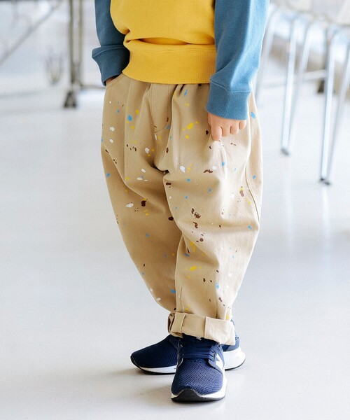 BEAMS mini（ビームスミニ）の「BEAMS mini / ファーマーパンツ（90～150cm）（その他パンツ・キッズ・ベージュ/ネイビー/オリーブ・100/110/130/140/150/90/120）」の2枚目の写真