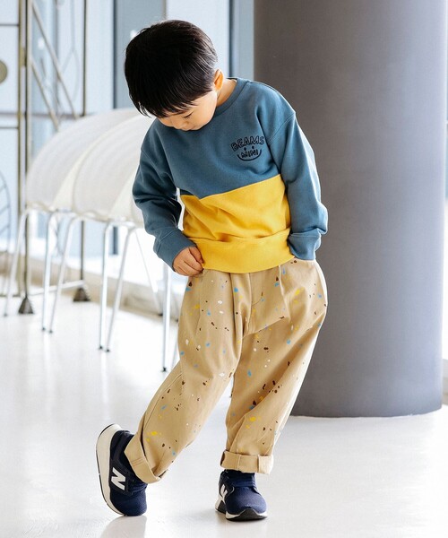 BEAMS mini（ビームスミニ）の「BEAMS mini / ファーマーパンツ（90～150cm）（その他パンツ・キッズ・ベージュ/ネイビー/オリーブ・100/110/130/140/150/90/120）」の4枚目の写真