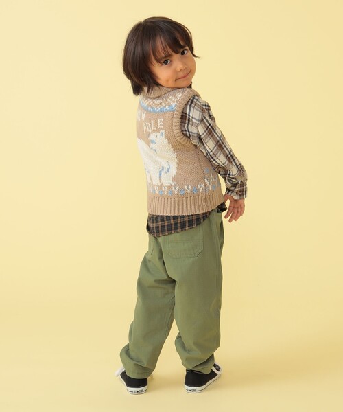 BEAMS mini（ビームスミニ）の「BEAMS mini / ファーマーパンツ（90～150cm）（その他パンツ・キッズ・ベージュ/ネイビー/オリーブ・100/110/130/140/150/90/120）」の21枚目の写真