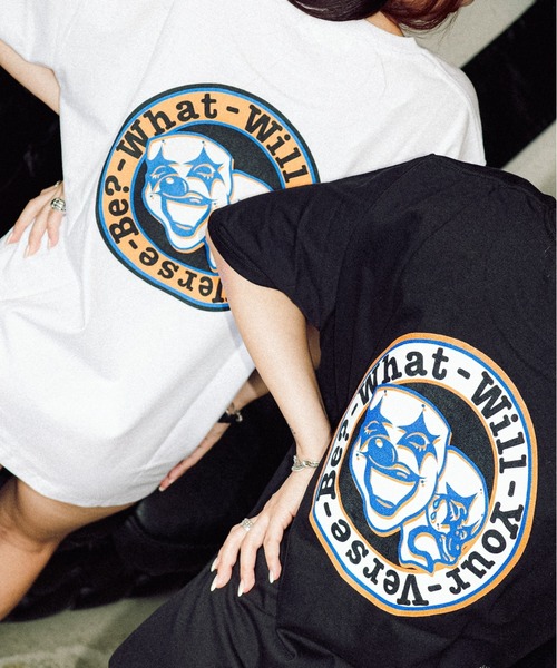 tシャツ 「ZOZOTOWN限定」LHP×ANKAN(ANRI＆KANNA)/CLOWN BACK PRINT TEE レディース メンズ ZOZOTOWN限定】LHP×ANKAN(ANRI&KANNA)/CLOWN BACK PRINT TEE（T