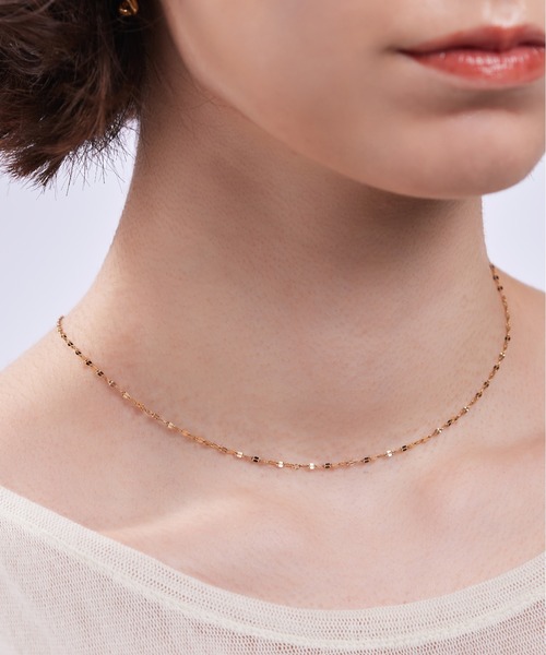 ieLS（イエルズ）の「金属アレルギー対応「ieLS」ステンレス　ペタルチェーン　ネックレス（ネックレス・レディース・シルバー/ピンクゴールド/ゴールド・39cm/45cm/52cm）」の2枚目の写真