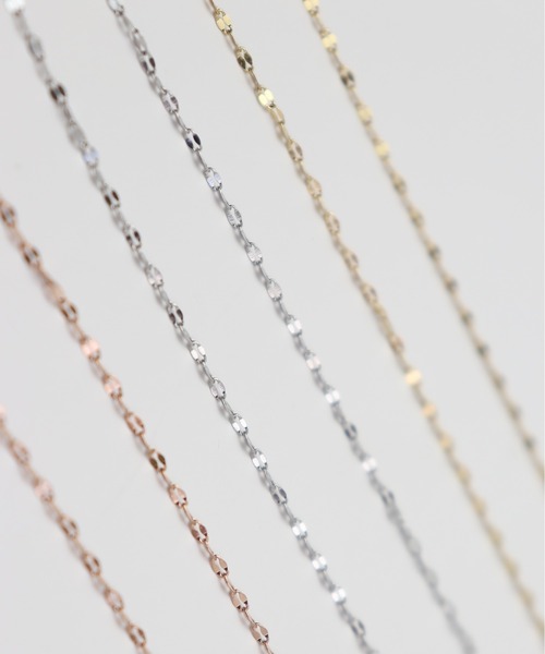 ieLS（イエルズ）の「金属アレルギー対応「ieLS」ステンレス　ペタルチェーン　ネックレス（ネックレス・レディース・シルバー/ピンクゴールド/ゴールド・39cm/45cm/52cm）」の9枚目の写真