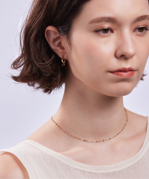 ieLS（イエルズ）の「金属アレルギー対応「ieLS」ステンレス　ペタルチェーン　ネックレス（ネックレス・レディース・シルバー/ピンクゴールド/ゴールド・39cm/45cm/52cm）」の4枚目の写真