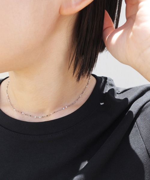 ieLS（イエルズ）の「金属アレルギー対応「ieLS」ステンレス　ペタルチェーン　ネックレス（ネックレス・レディース・シルバー/ピンクゴールド/ゴールド・39cm/45cm/52cm）」の10枚目の写真