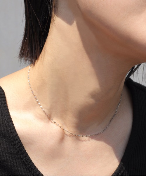 ieLS（イエルズ）の「金属アレルギー対応「ieLS」ステンレス　ペタルチェーン　ネックレス（ネックレス・レディース・シルバー/ピンクゴールド/ゴールド・39cm/45cm/52cm）」の11枚目の写真