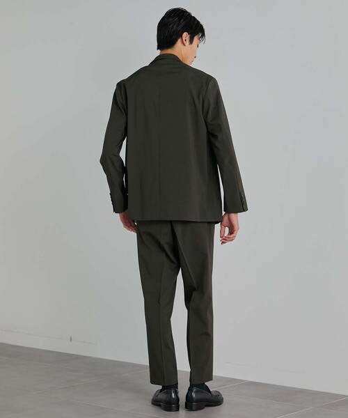 UNITED TOKYO（ユナイテッドトウキョウ）の「撥水ストレッチRELAX WOOL テーパードスラックス（スラックス・メンズ・ストライプ/ブラック/ダークグレー・1/3/2）」の6枚目の写真