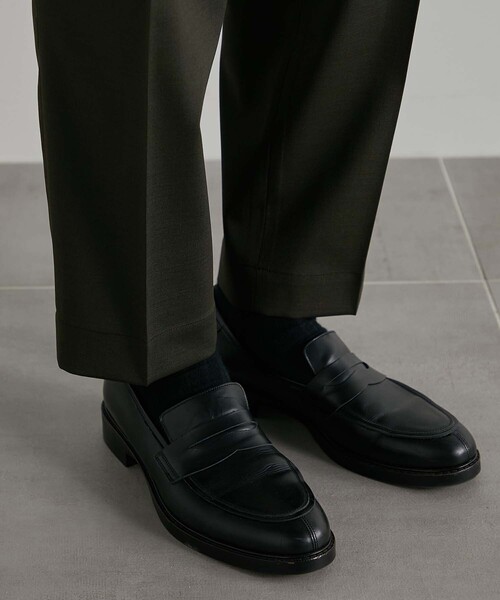 UNITED TOKYO（ユナイテッドトウキョウ）の「撥水ストレッチRELAX WOOL テーパードスラックス（スラックス・メンズ・ストライプ/ブラック/ダークグレー・1/3/2）」の13枚目の写真