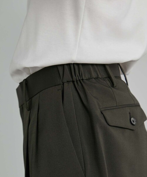 UNITED TOKYO（ユナイテッドトウキョウ）の「撥水ストレッチRELAX WOOL テーパードスラックス（スラックス・メンズ・ストライプ/ブラック/ダークグレー・1/3/2）」の15枚目の写真