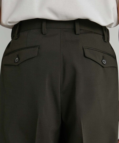 UNITED TOKYO（ユナイテッドトウキョウ）の「撥水ストレッチRELAX WOOL テーパードスラックス（スラックス・メンズ・ストライプ/ブラック/ダークグレー・1/3/2）」の17枚目の写真