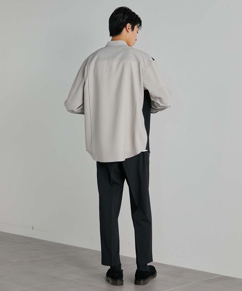 UNITED TOKYO（ユナイテッドトウキョウ）の「撥水ストレッチRELAX WOOL テーパードスラックス（スラックス・メンズ・ストライプ/ブラック/ダークグレー・1/3/2）」の20枚目の写真