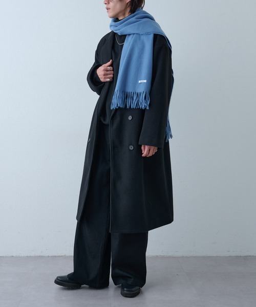 COLONY 2139（コロニートゥーワンスリーナイン）の「リサイクルポリストール（ストール/ショール・メンズ・チャコールグレー/ブルー/ブラック/ベージュ・FREE）」の16枚目の写真