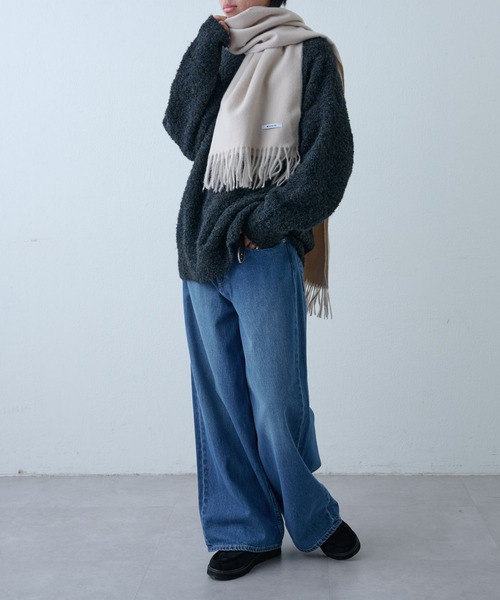 COLONY 2139（コロニートゥーワンスリーナイン）の「リサイクルポリストール（ストール/ショール・メンズ・チャコールグレー/ブルー/ブラック/ベージュ・FREE）」の15枚目の写真