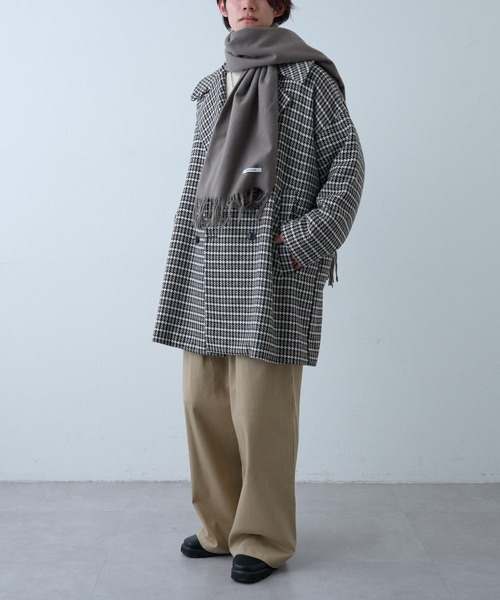 COLONY 2139（コロニートゥーワンスリーナイン）の「リサイクルポリストール（ストール/ショール・メンズ・チャコールグレー/ブルー/ブラック/ベージュ・FREE）」の12枚目の写真