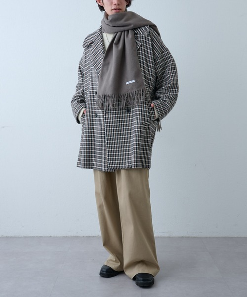 COLONY 2139（コロニートゥーワンスリーナイン）の「リサイクルポリストール（ストール/ショール・メンズ・チャコールグレー/ブルー/ブラック/ベージュ・FREE）」の13枚目の写真