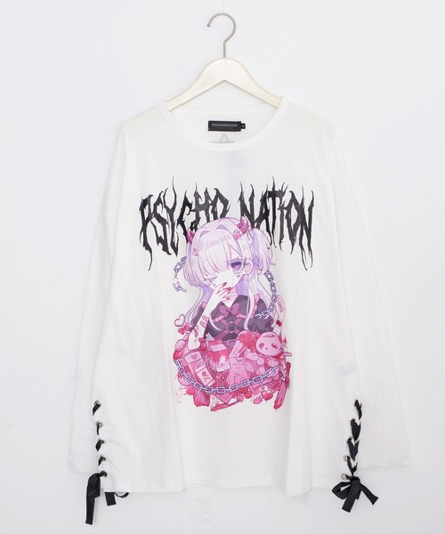 サイコネーション PSYCHO☆NATION ろろコラボ Tシャツ 白 Revo.（レボ）の「［PSYCHO☆NATION サイコネーション