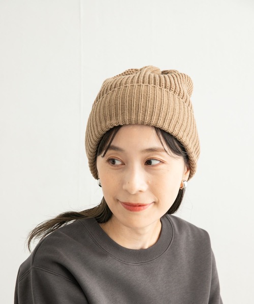 URBAN RESEARCH DOORS（アーバンリサーチドアーズ）の「ニットキャップ（ニットキャップ/ビーニー・レディース・ブラック/ベージュ・-）」の3枚目の写真