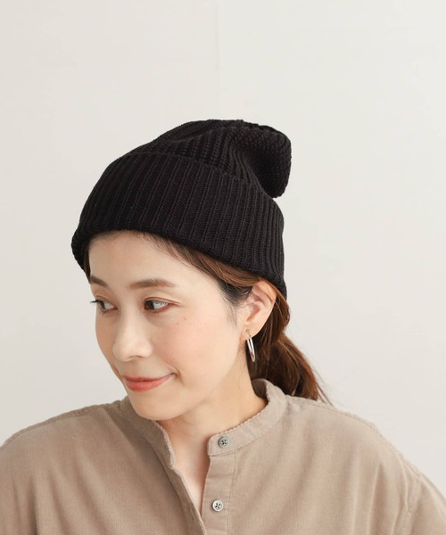 URBAN RESEARCH DOORS（アーバンリサーチドアーズ）の「ニットキャップ（ニットキャップ/ビーニー・レディース・ブラック/ベージュ・-）」の5枚目の写真