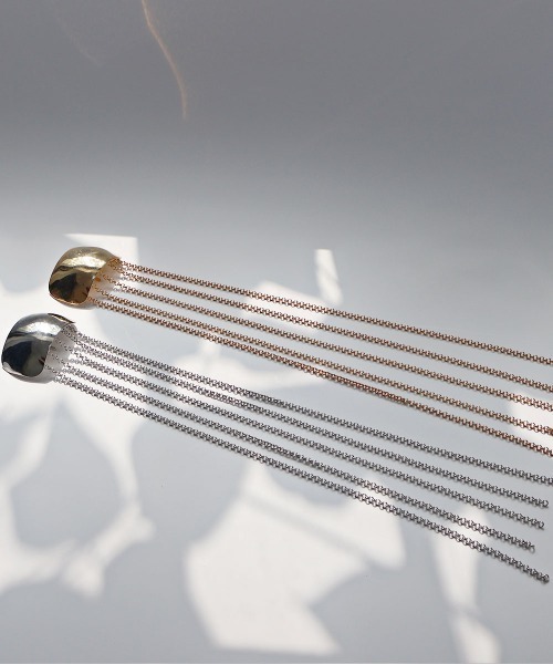 CEMONEMO（セモネモ）の「メタル ロングチェーン ワイド ヘアカフ（バレッタ/ヘアクリップ・レディース・シルバー/ゴールド・FREE）」の12枚目の写真