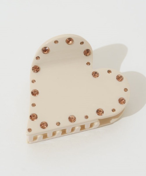 flower（フラワー）の「スパークルハートクリップ（バレッタ/ヘアクリップ・レディース・ブラウン/アイボリー・FREE）」の16枚目の写真