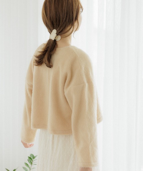 flower（フラワー）の「スパークルハートクリップ（バレッタ/ヘアクリップ・レディース・ブラウン/アイボリー・FREE）」の12枚目の写真