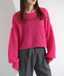【cheriella】WEB限定モヘアライクショートニット WEB LIMITED MOHAIR-LIKE SHORT KNIT