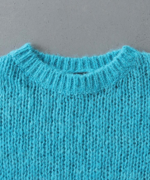 cheriella（シェリエラ）の「【cheriella】WEB限定モヘアライクショートニット WEB LIMITED MOHAIR-LIKE SHORT KNIT（ニット/セーター・レディース・ブラック/ホワイト/ピンク/ブルー/チャコールグレー・M）」の6枚目の写真