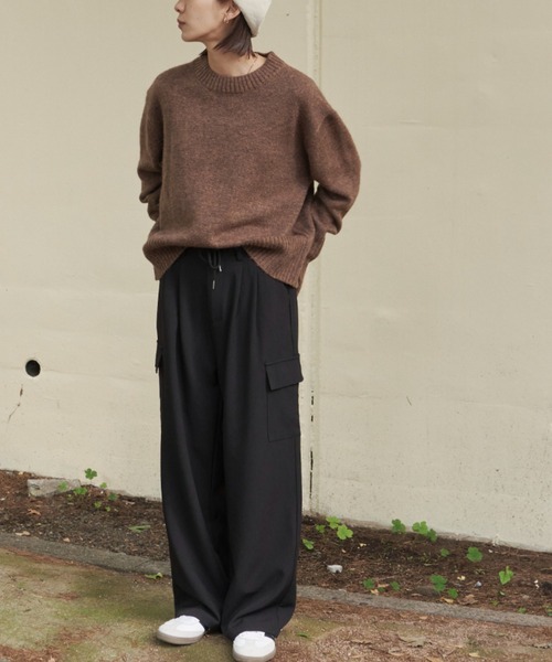 Auntie Rosa Holiday(アンティローザホリデー)の「カーゴスラックス / サイズ展開あり(カーゴパンツ・レディース・グレー/ブラック・S/M)」の15枚目の写真