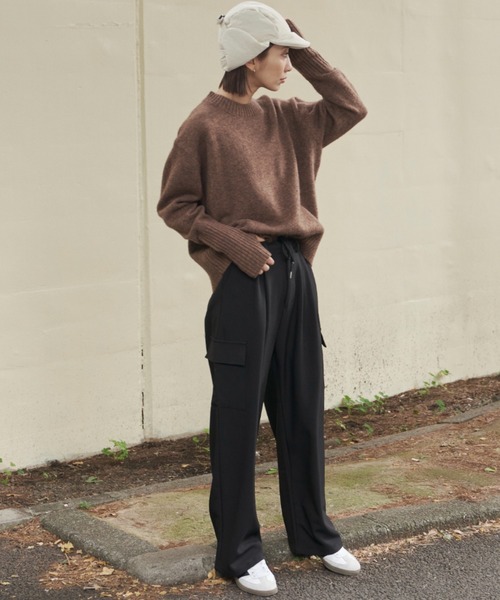 Auntie Rosa Holiday(アンティローザホリデー)の「カーゴスラックス / サイズ展開あり(カーゴパンツ・レディース・グレー/ブラック・S/M)」の18枚目の写真
