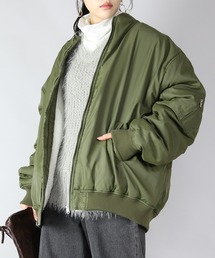 and it_ | 暖かミリタリーオーバーサイズブルゾンMA-1(MA-1)