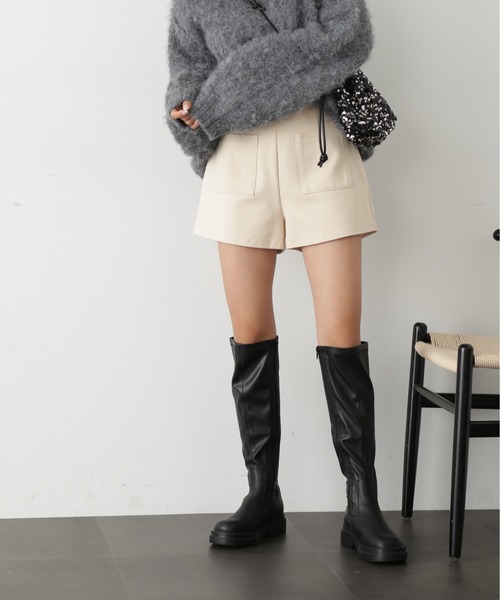 FREE'S MART（フリーズマート）の「◆ハイウエストフロントポケットショートパンツ（その他パンツ・レディース・ブラック/ベージュ・SMALL/MEDIUM）」の16枚目の写真