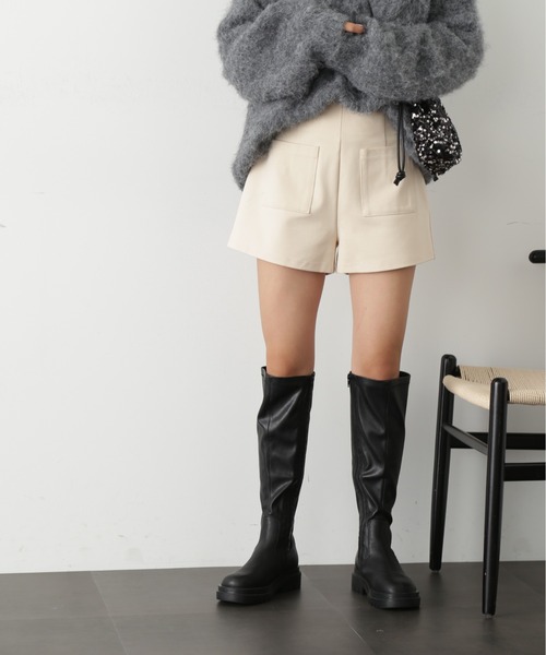 FREE'S MART（フリーズマート）の「◆ハイウエストフロントポケットショートパンツ（その他パンツ・レディース・ブラック/ベージュ・SMALL/MEDIUM）」の17枚目の写真