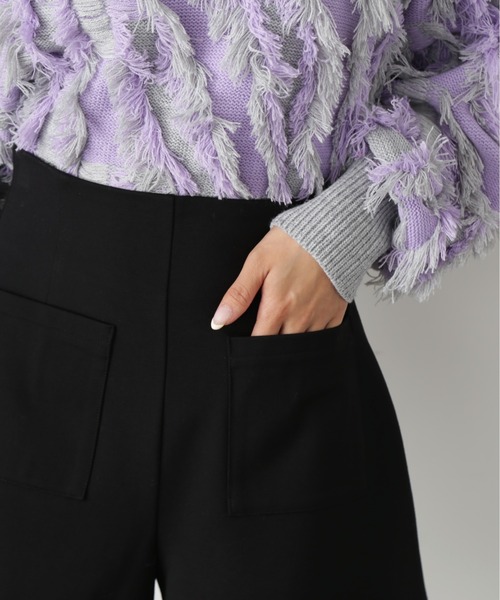 FREE'S MART（フリーズマート）の「◆ハイウエストフロントポケットショートパンツ（その他パンツ・レディース・ブラック/ベージュ・SMALL/MEDIUM）」の8枚目の写真