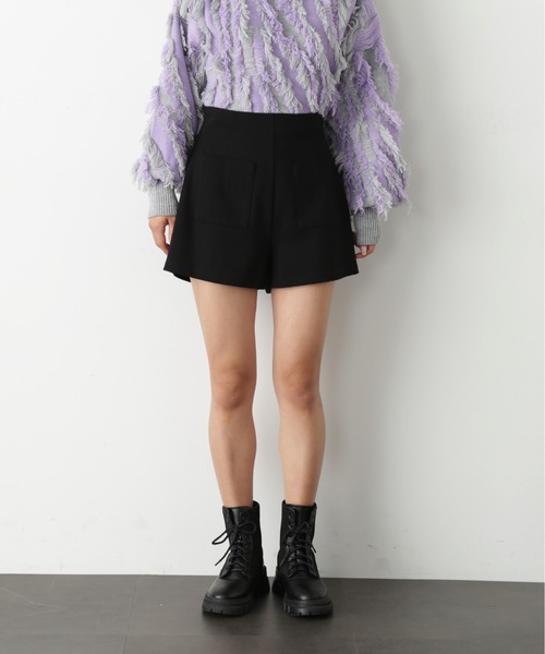 FREE'S MART（フリーズマート）の「◆ハイウエストフロントポケットショートパンツ（その他パンツ・レディース・ブラック/ベージュ・SMALL/MEDIUM）」の5枚目の写真