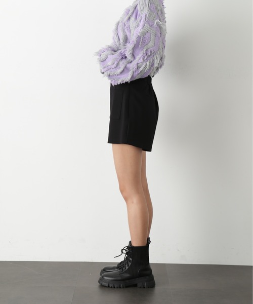 FREE'S MART（フリーズマート）の「◆ハイウエストフロントポケットショートパンツ（その他パンツ・レディース・ブラック/ベージュ・SMALL/MEDIUM）」の6枚目の写真