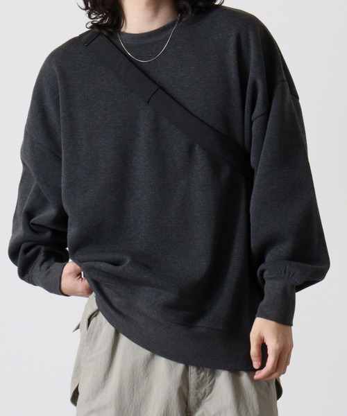 FUNALIVE(ファンアライブ)の「Dolman crewneck sweatshirt / ドルマンクルーネックスウェットトレーナー unisex(スウェット・メンズ・ヘザーチャコール/グレイッシュベージュ/ブラック/パープル/オートミール・M/L/XL)」の17枚目の写真