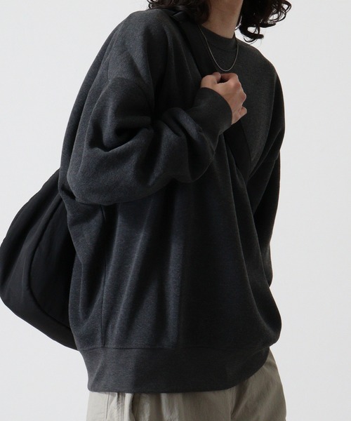 FUNALIVE(ファンアライブ)の「Dolman crewneck sweatshirt / ドルマンクルーネックスウェットトレーナー unisex(スウェット・メンズ・ヘザーチャコール/グレイッシュベージュ/ブラック/パープル/オートミール・M/L/XL)」の18枚目の写真