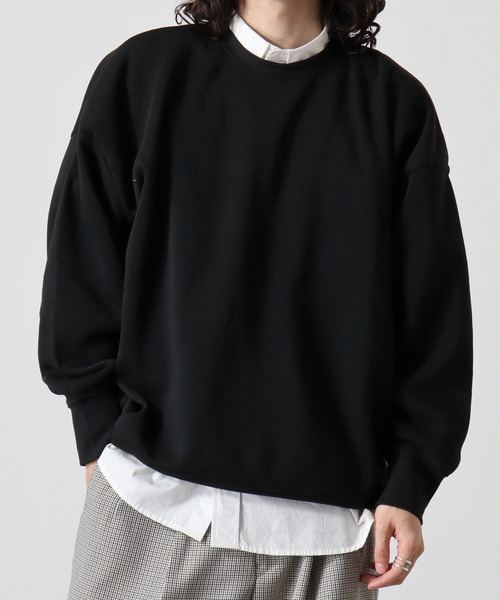 FUNALIVE(ファンアライブ)の「Dolman crewneck sweatshirt / ドルマンクルーネックスウェットトレーナー unisex(スウェット・メンズ・ヘザーチャコール/グレイッシュベージュ/ブラック/パープル/オートミール・M/L/XL)」の9枚目の写真
